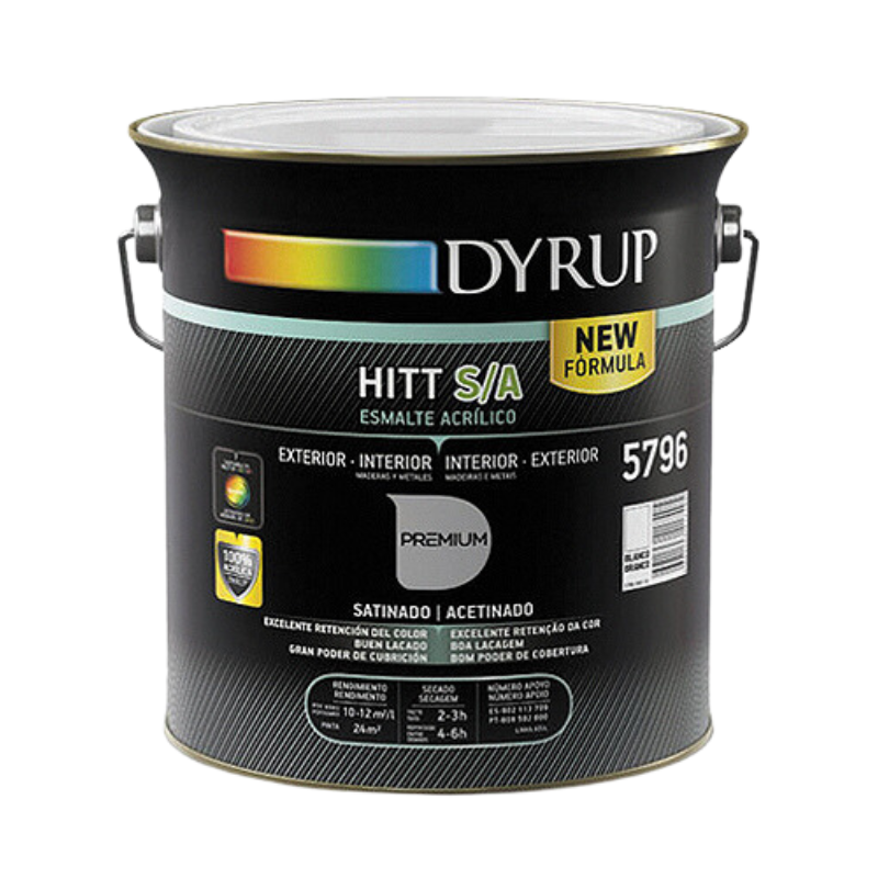 Esmalte Acuoso Satinado Hitt S/A