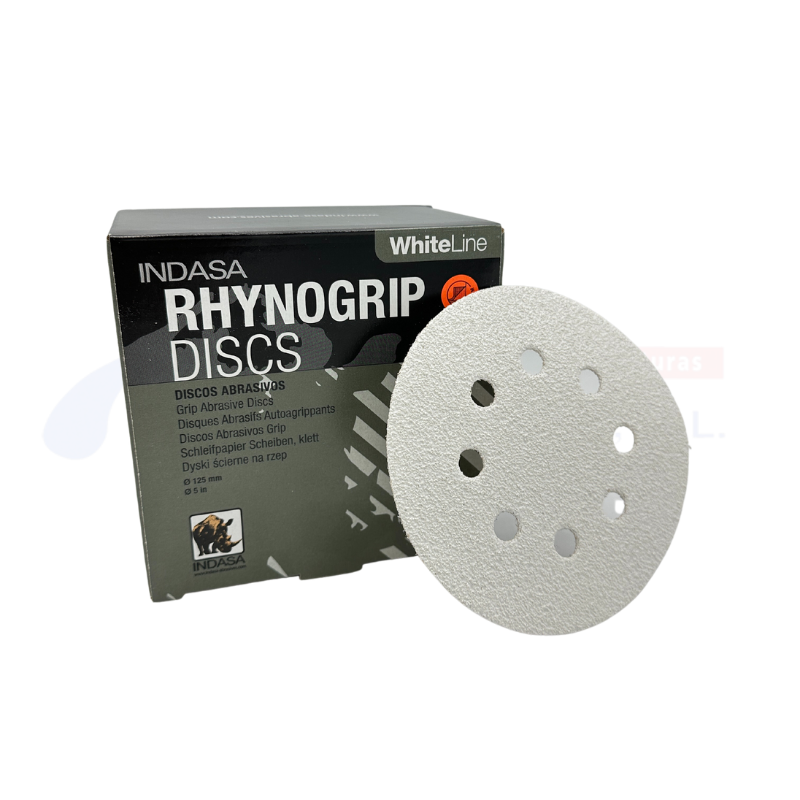 Discos de Lija Rhynogrip 125mm con Velcro por Unidad